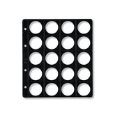 FUNDA MONEDAS 20 ALOJAMIENTOS DIAMETRO DE 33MM | 5 UNIDADES | (PARDO)